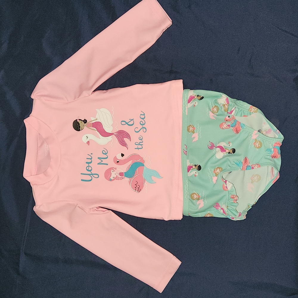 Baby girl two piece bathing suit